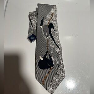 The BEATLES  silk tie "We can work it out" 1991 vintage 90s Artsy Unique Music